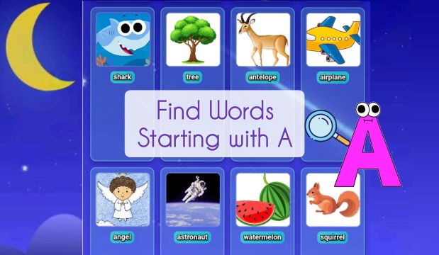 Find Words Starting with A