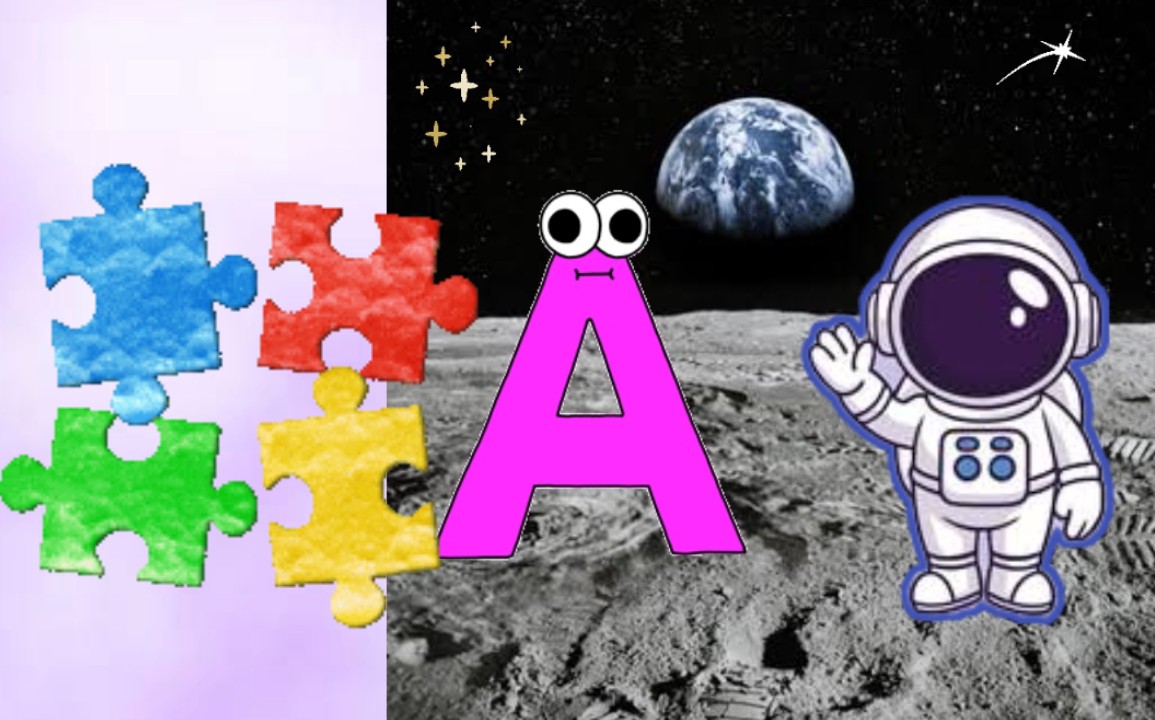 Letter A Puzzle Game